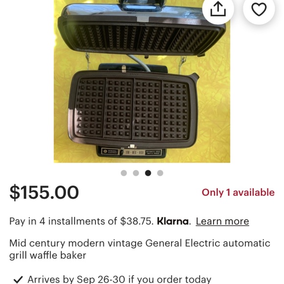 General electricwaffle maker